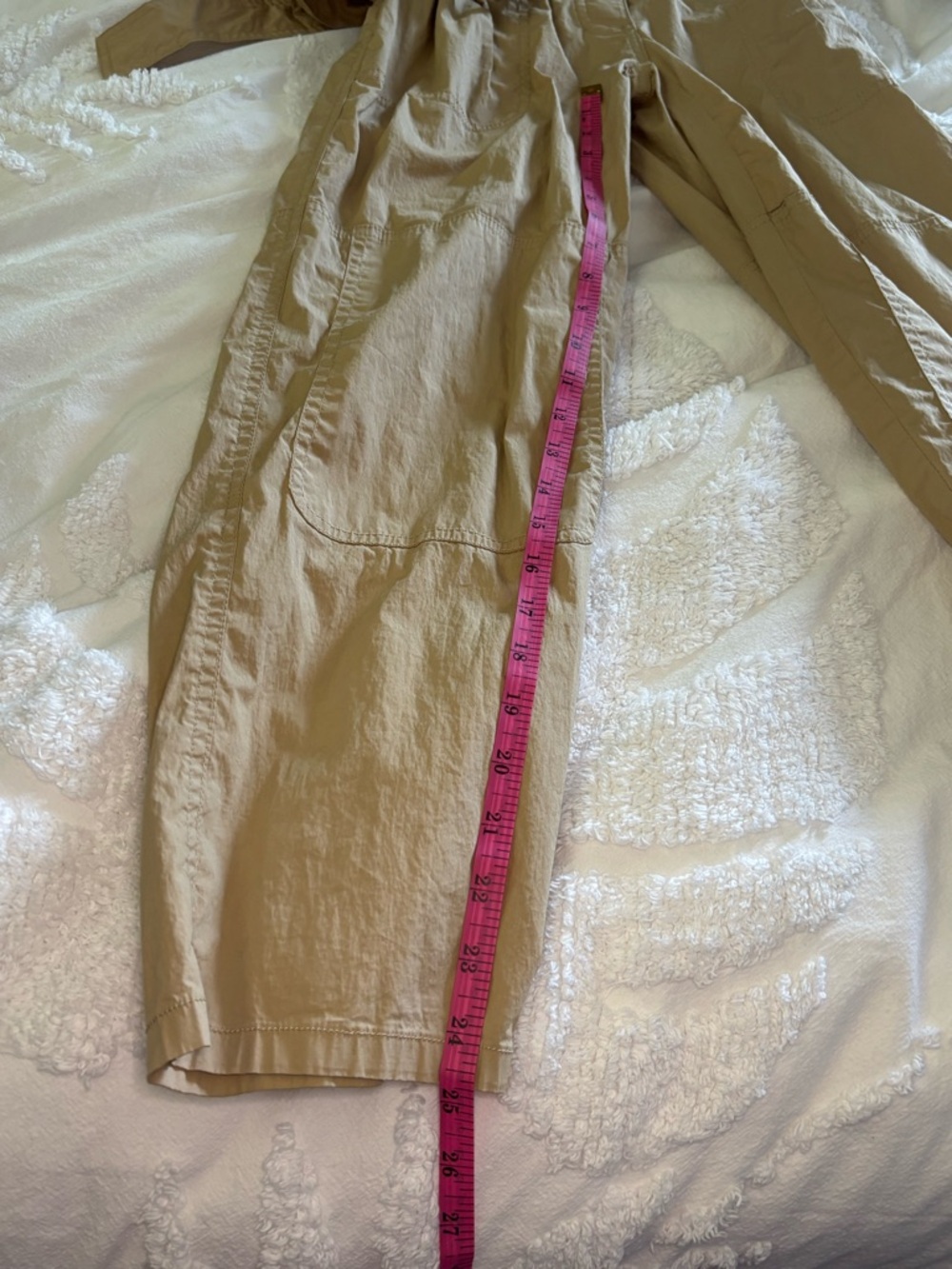 Michael Kors Tan Button-Front Utility Jumpsuit - Picture 13 of 14